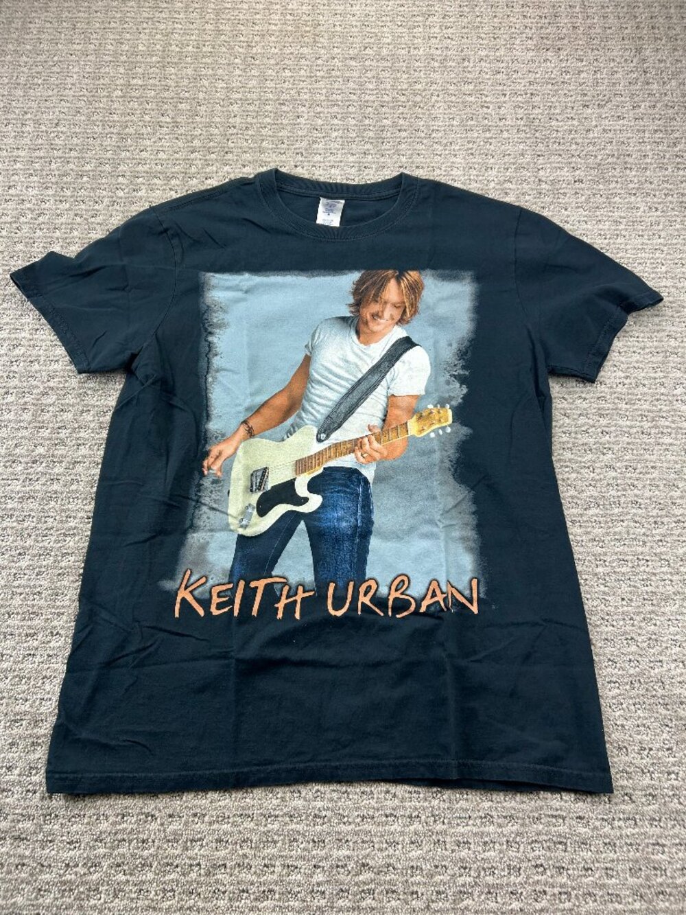 Keith Urban Concert T-Shirt Men Medium M Black Get Closer World Tour Gildan Soft